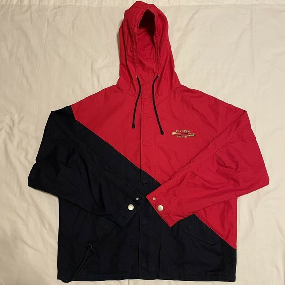 *SOLD* Vintage Ivy Crew Rowing Jacket Red/Dark Blue Medium *Runs Big* “Crew 8” - Picture 3 of 9